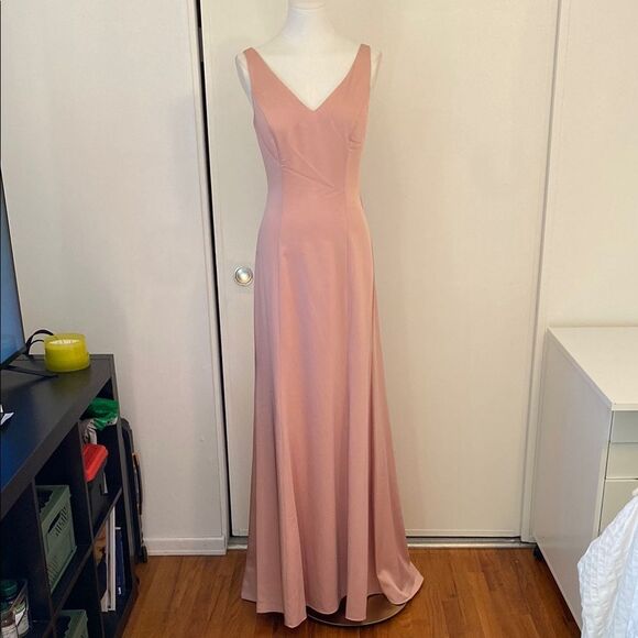 Narianna Blush Pink Sleeveless Full Length Gown Size XS - Picture 2 of 12